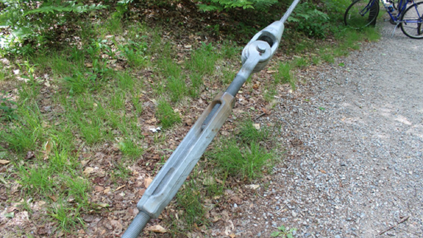 photo of Turnbuckle at anchorage cable supports