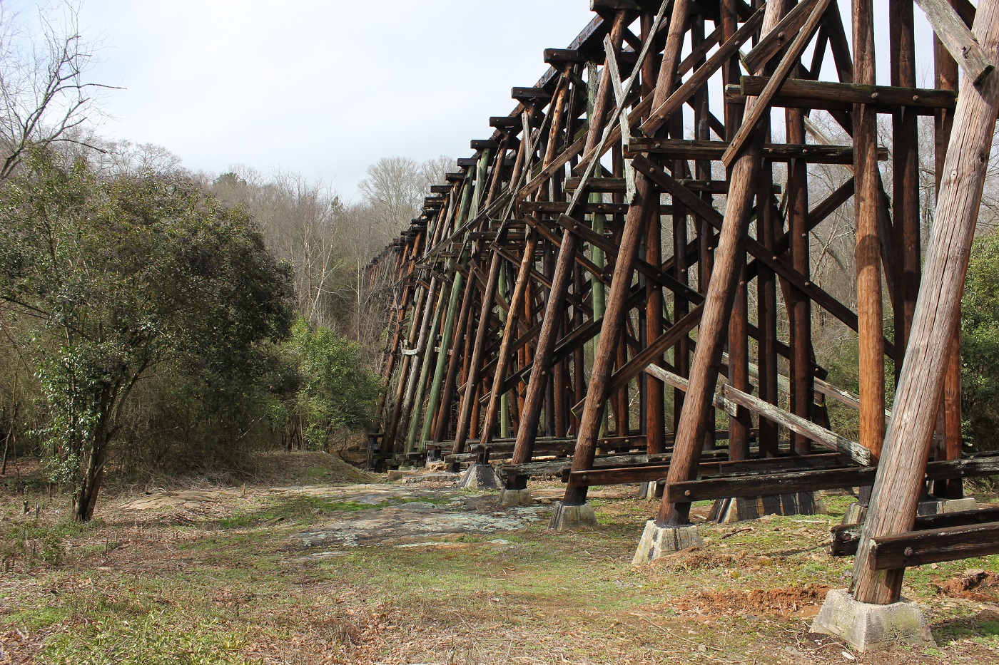 photo of railroad trestle