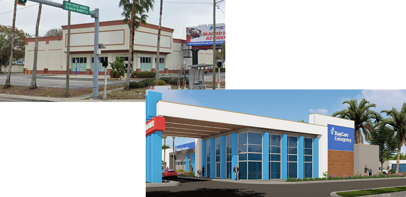 photos of retrofitted medical facilities