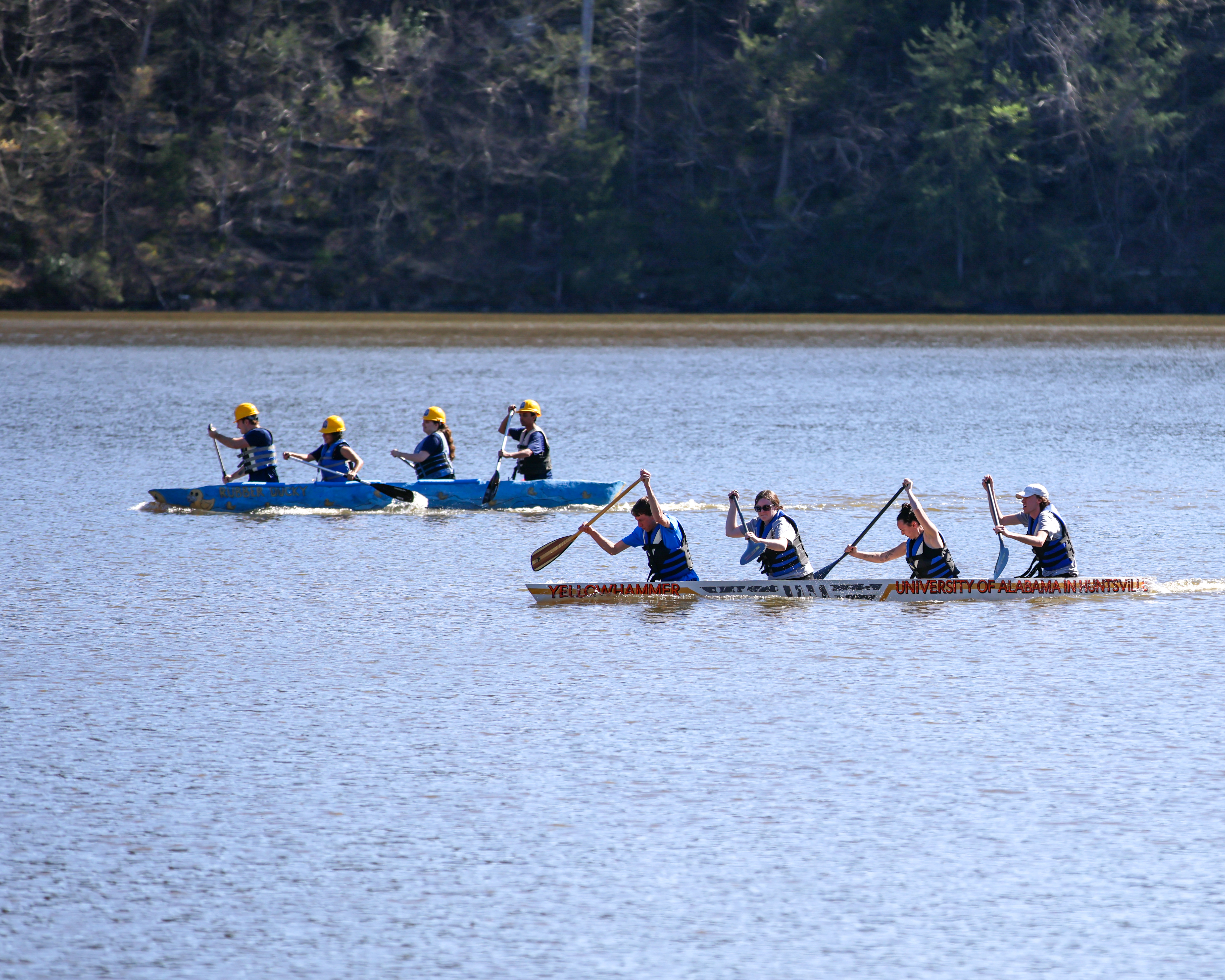 photo of concrete canoe race