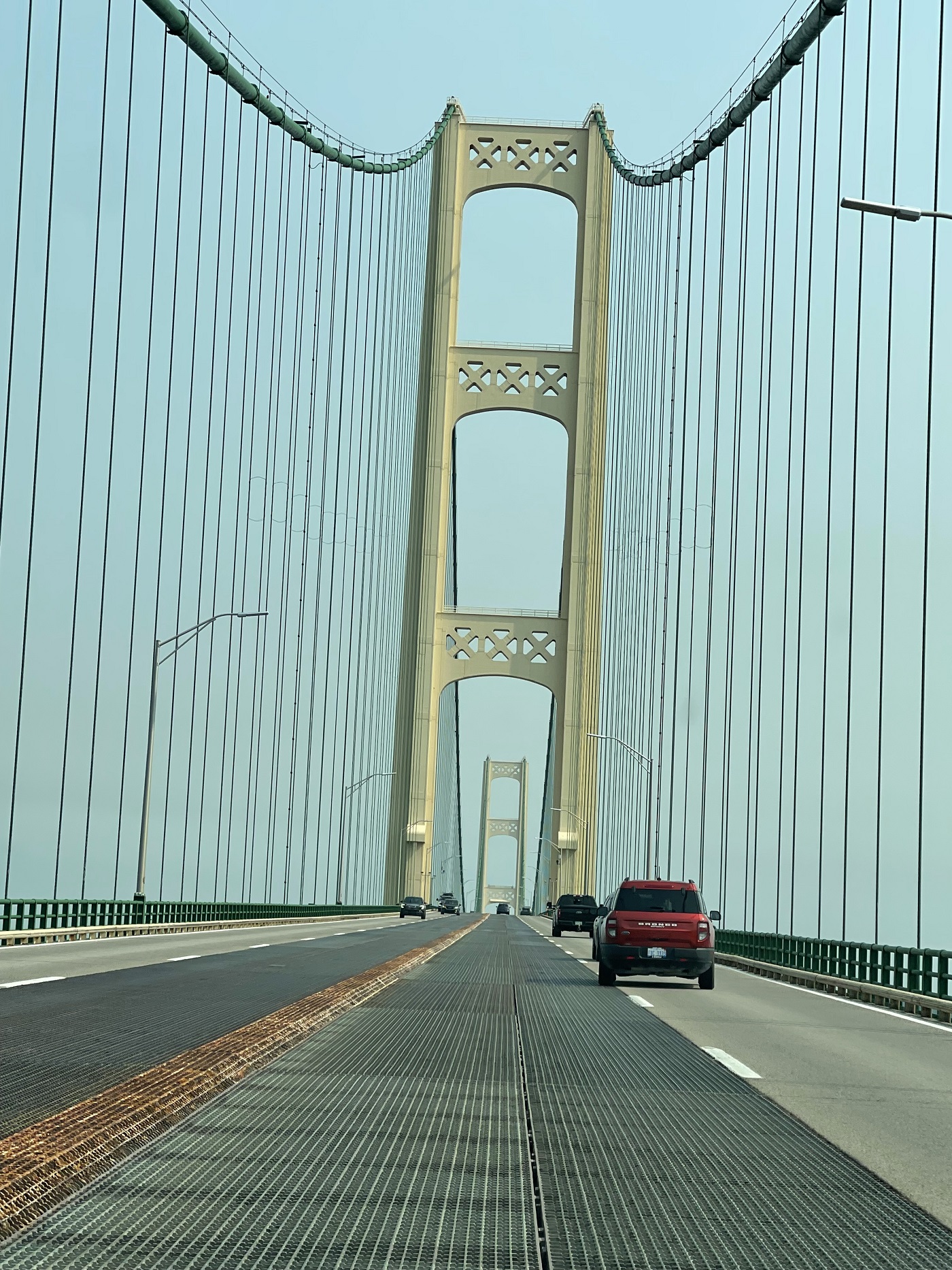 photo of Driving on the main span of a bridge