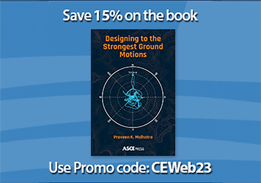 Save 15% on the book, Designing to the Strongest Ground Motions