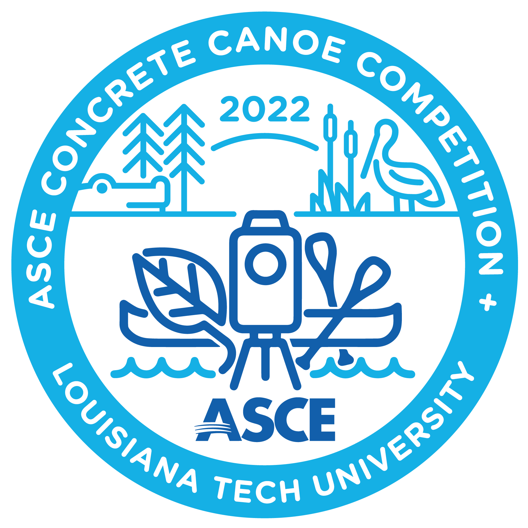 ASCE LA Tech concrete canoe competition logo