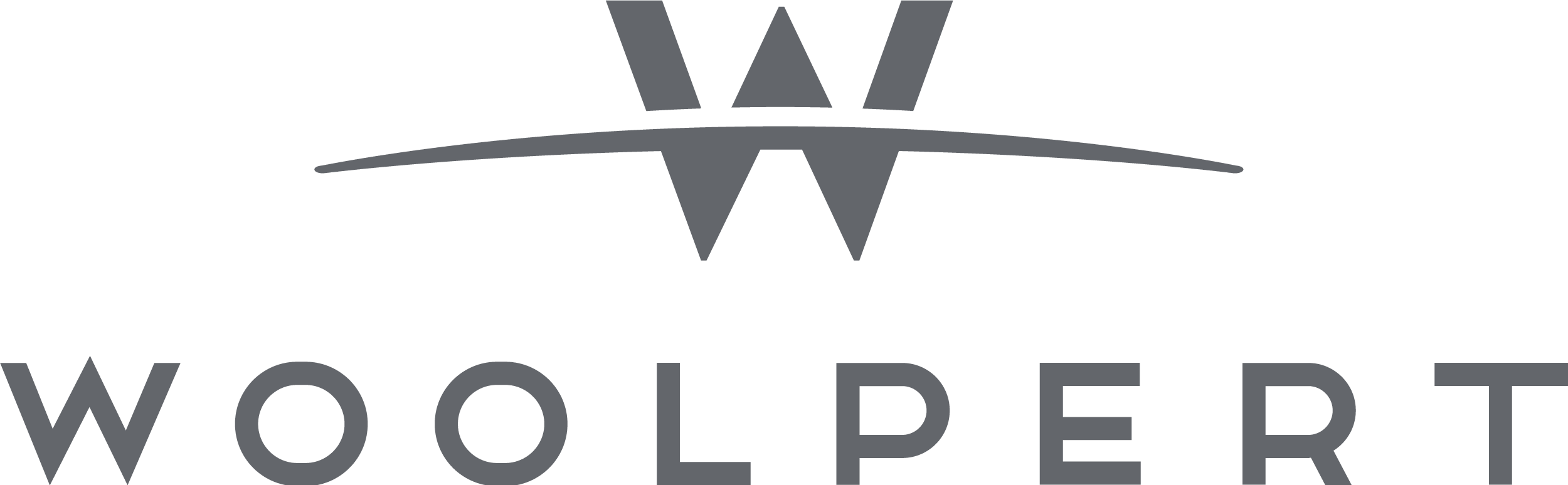 Gray logo of Woolpert, UESI Organizational Member.